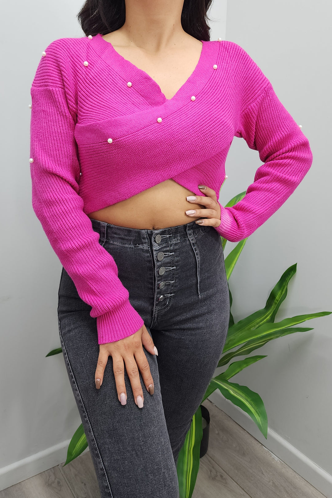 Chaleco Cruzado Fucsia - S/M - ibstore