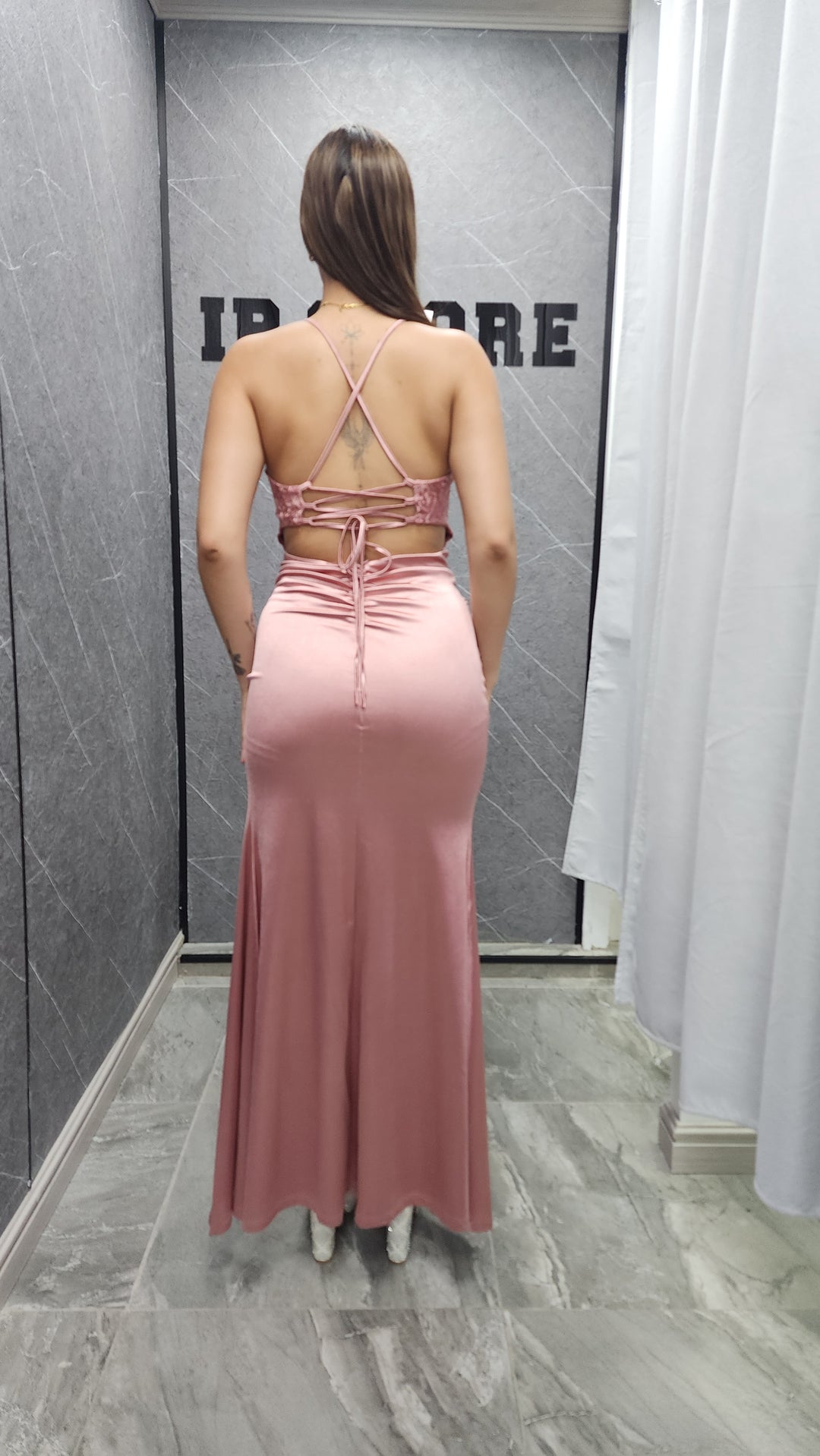 Vestido de gala Rubí rosado 405