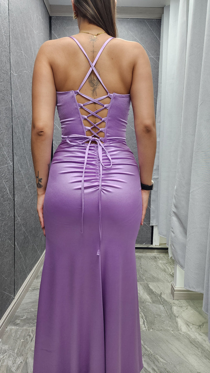 Vestido de Gala Lluvia Lila
