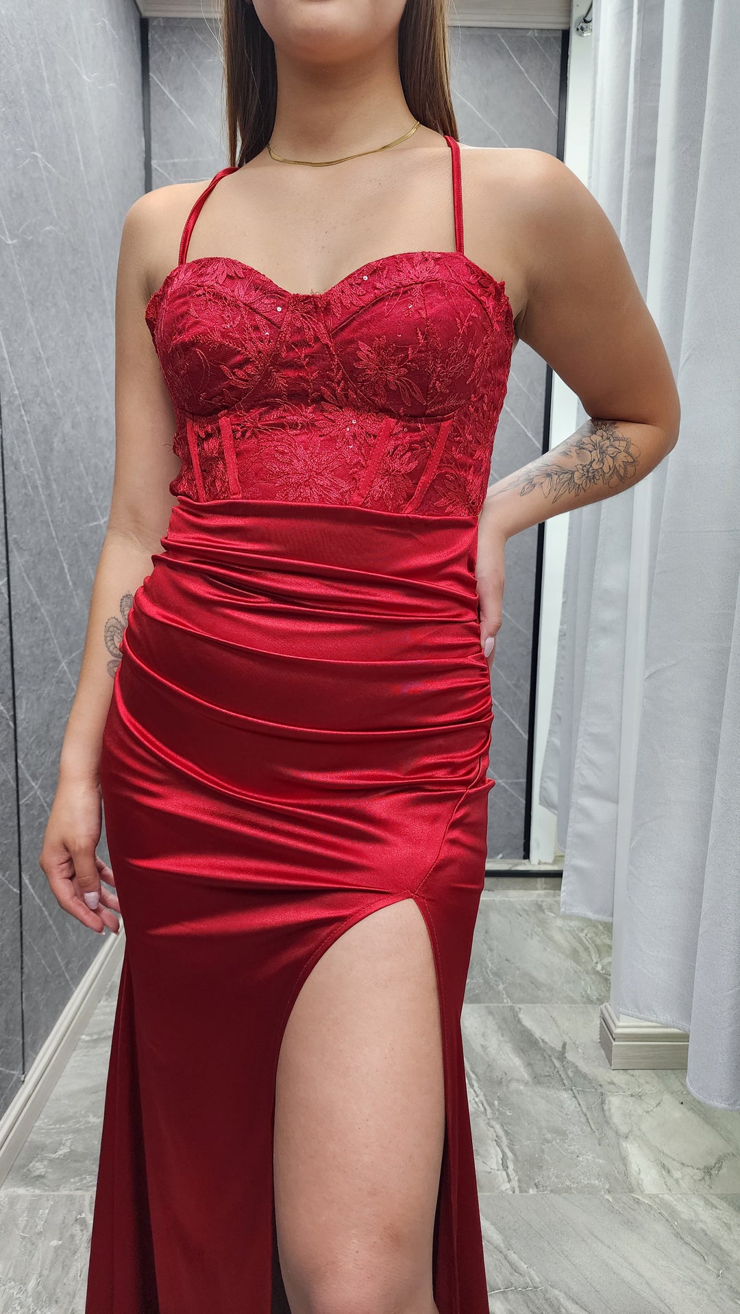 Vestido de gala Rubí Rojo 405
