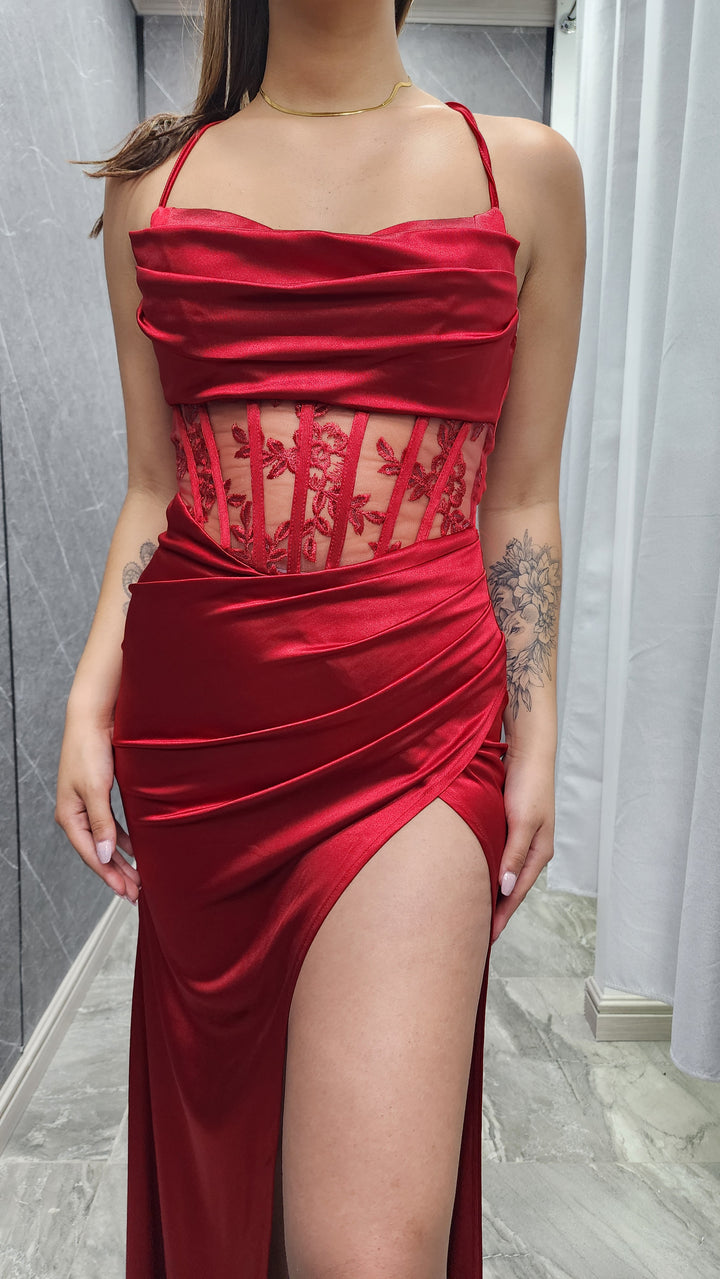 Vestido de gala Imperial Rojo 104