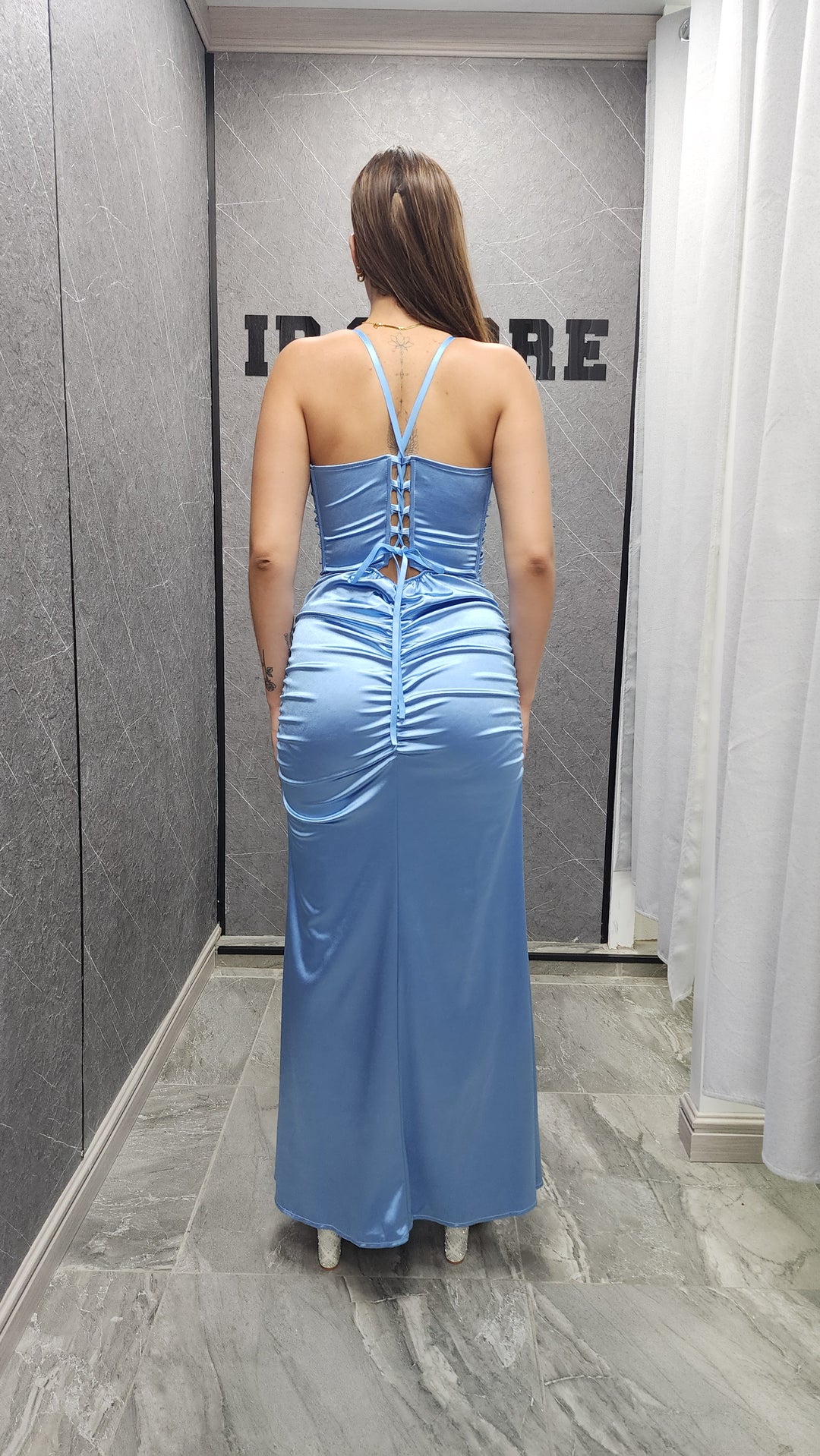 Vestido de gala Zafiro celeste