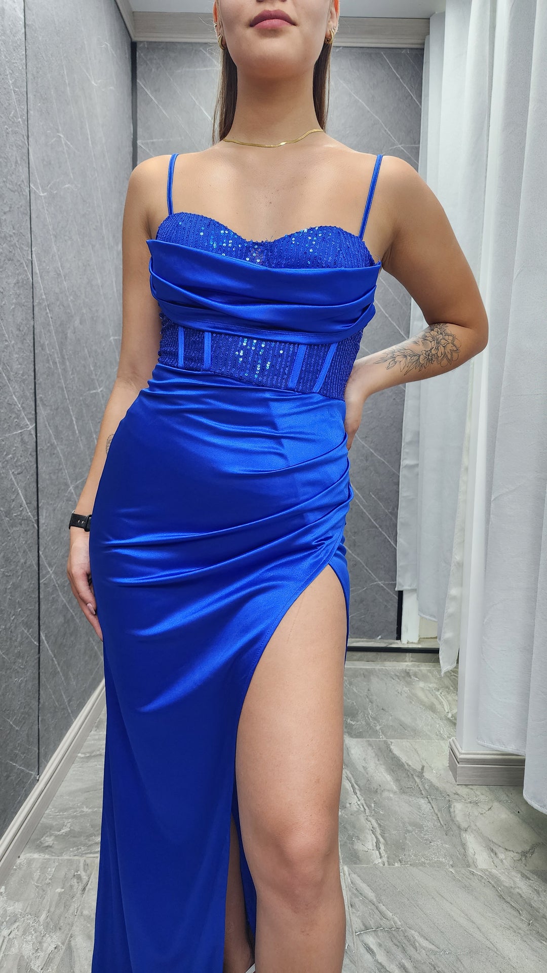 Vestido de Gala Euforia Azul R