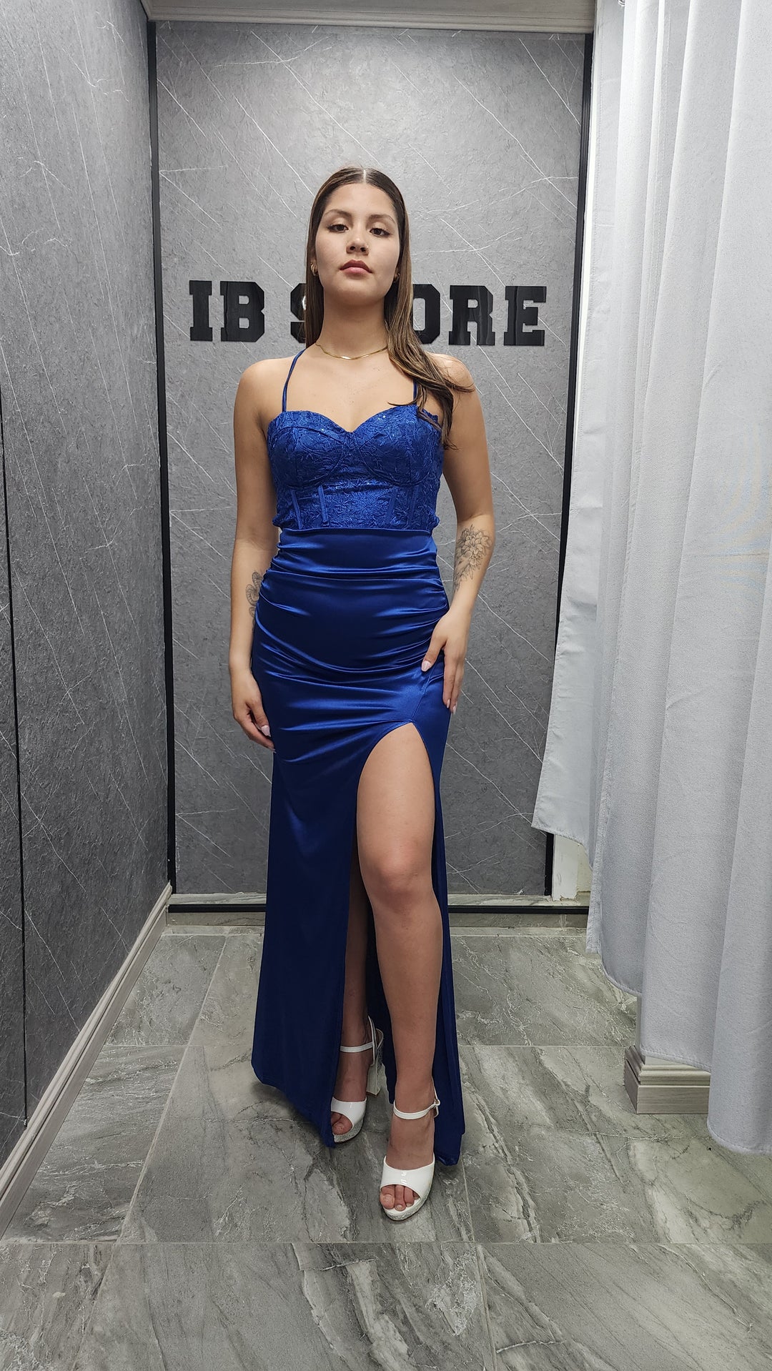Vestido de gala Rubí Azul 405