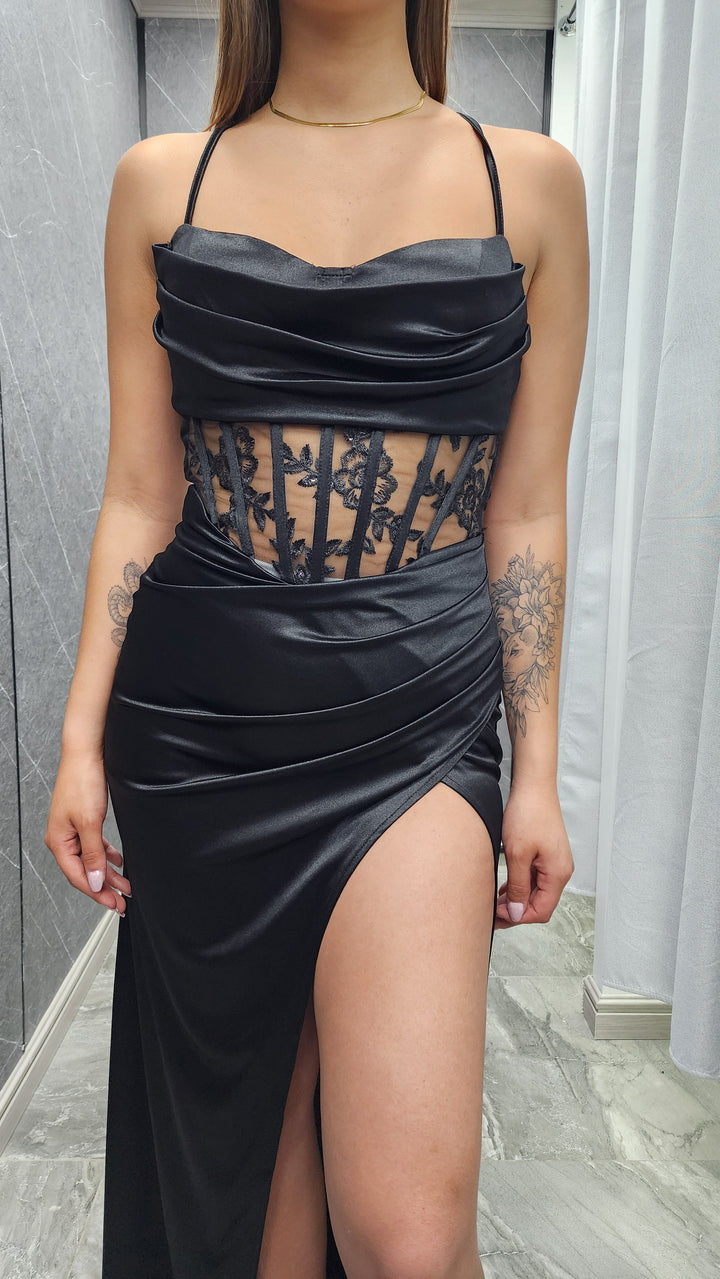 Vestido de gala Imperial Negro 104