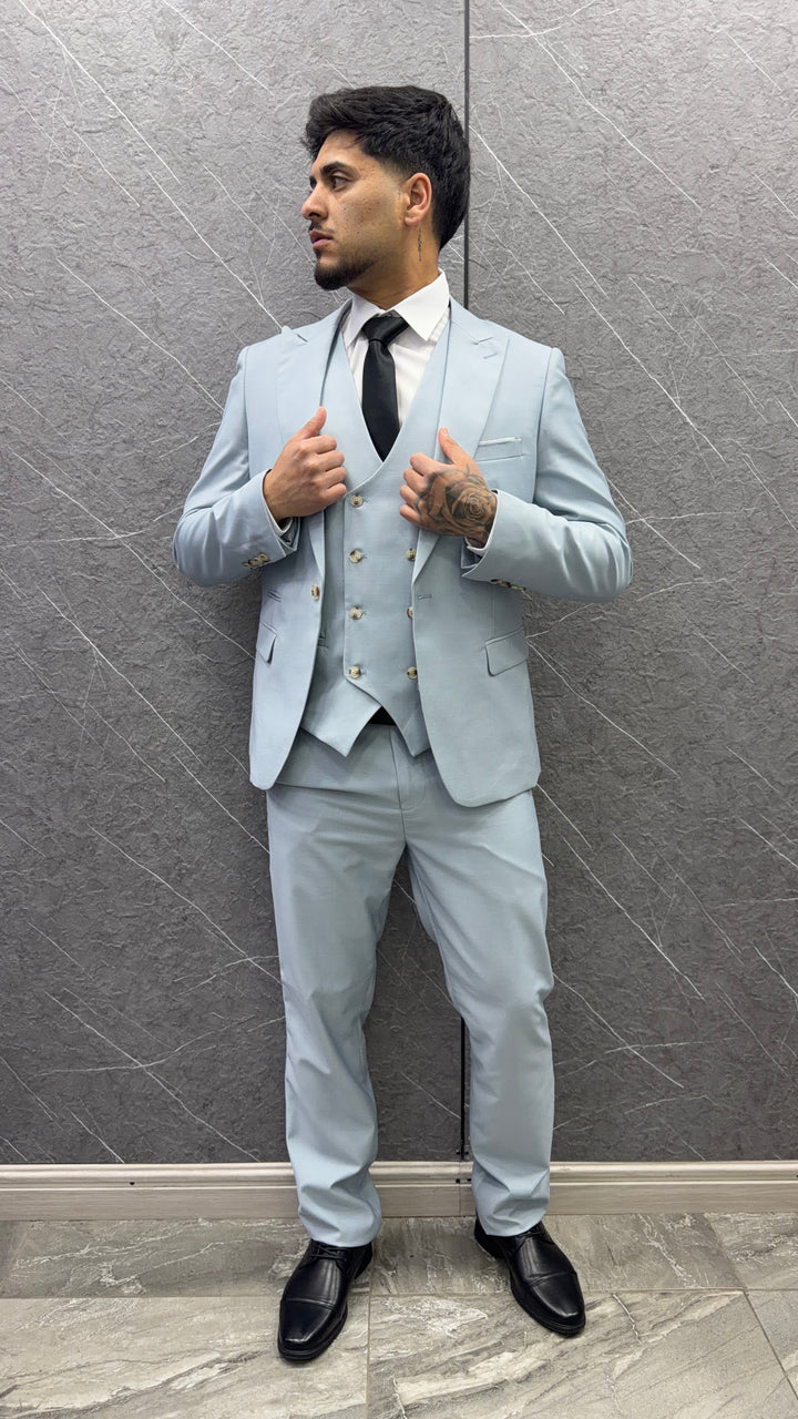 Traje 126 Gris Claro – 3 Piezas