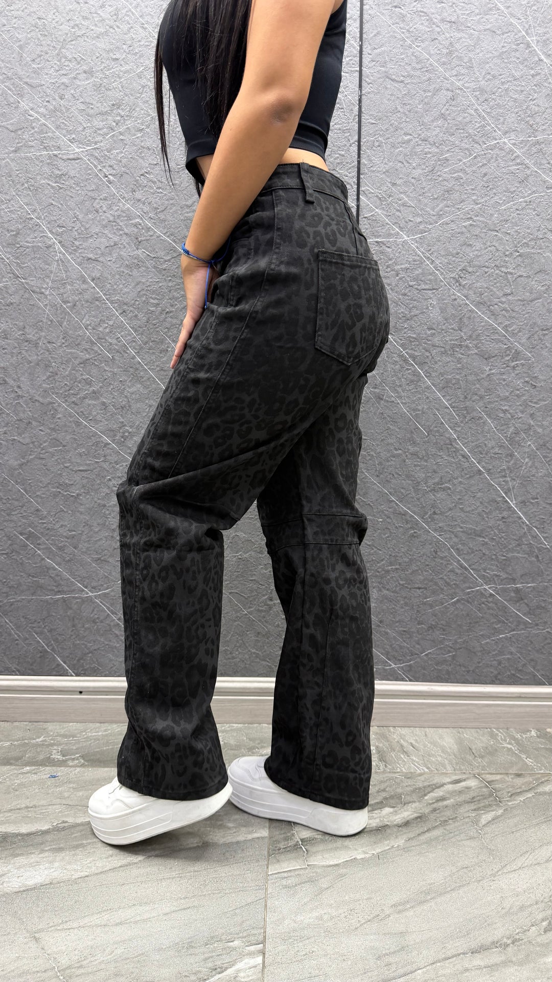 Jeans Print negro
