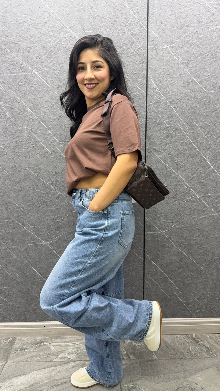 Polera oversize Chocolate