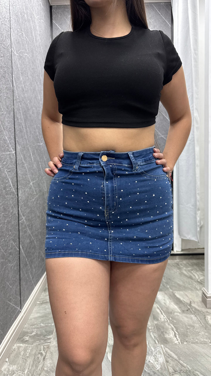 Falda short Brillo