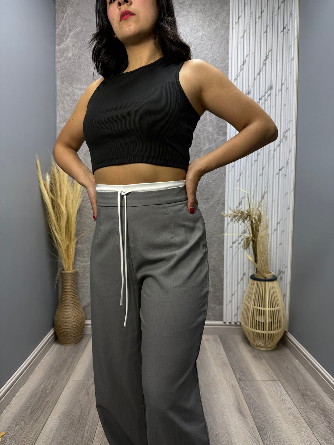 Pantalón Wide leg Moova Gris
