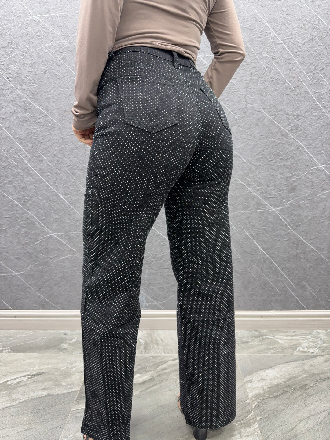 Jeans Brillantina negro