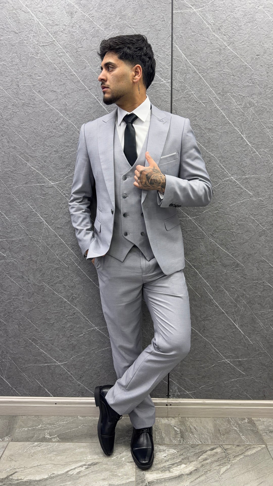 Traje 114 Gris – 3 Piezas