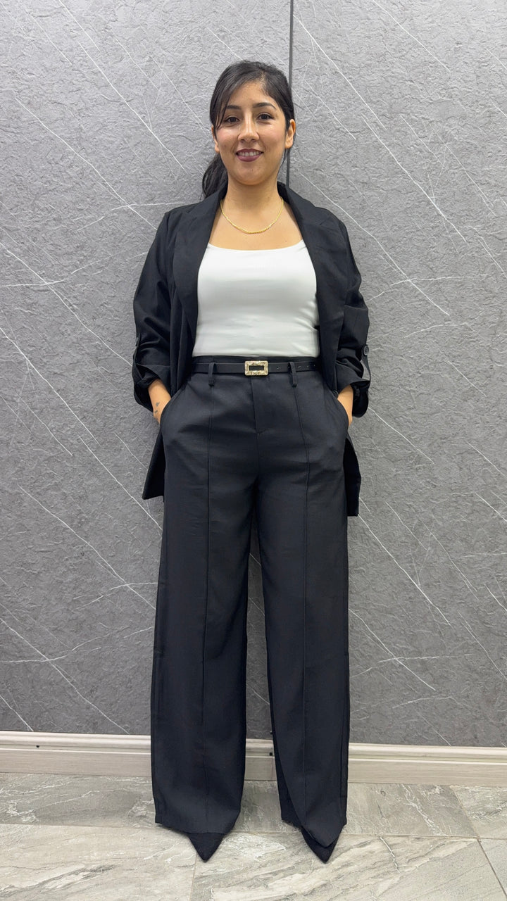 Blazer Lino negro