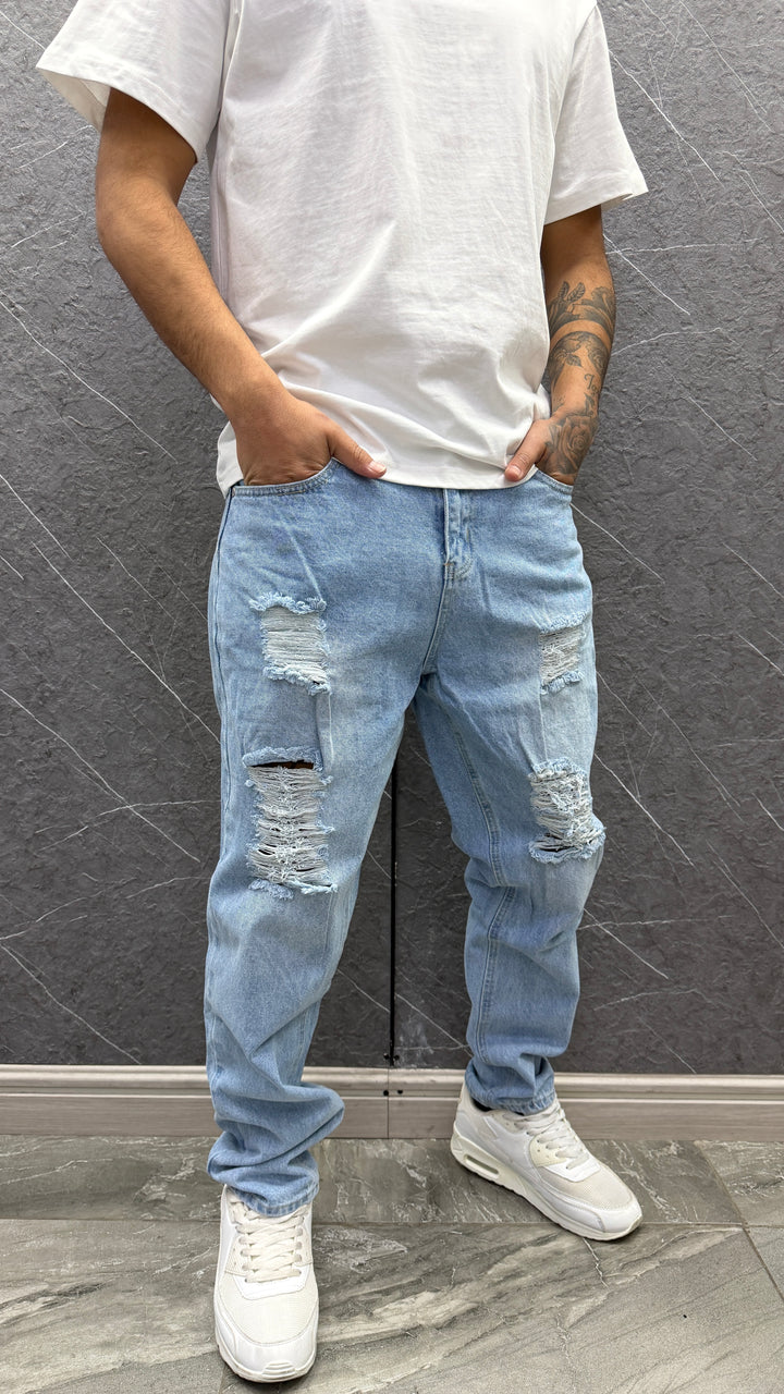 Jeans Celeste Rasgado 261 ibstore