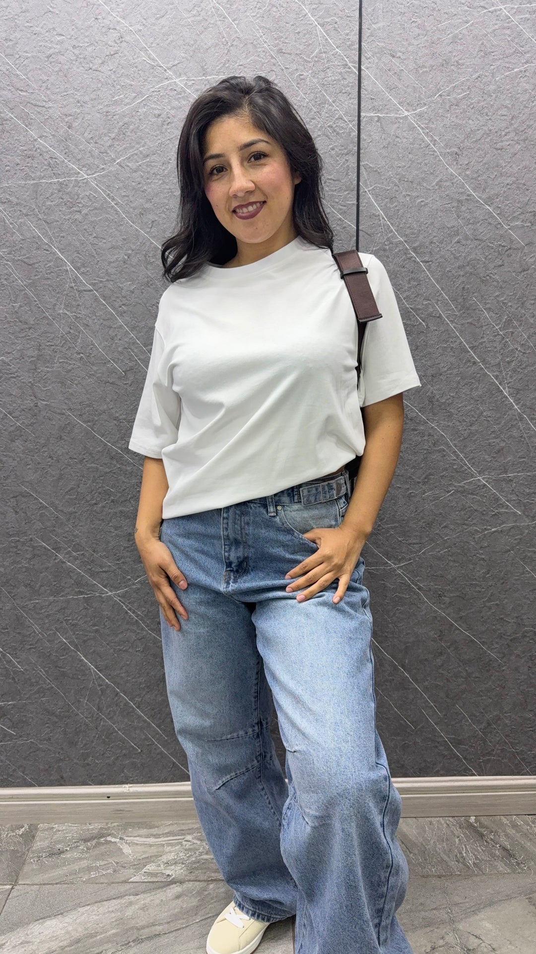 Polera oversize blanca