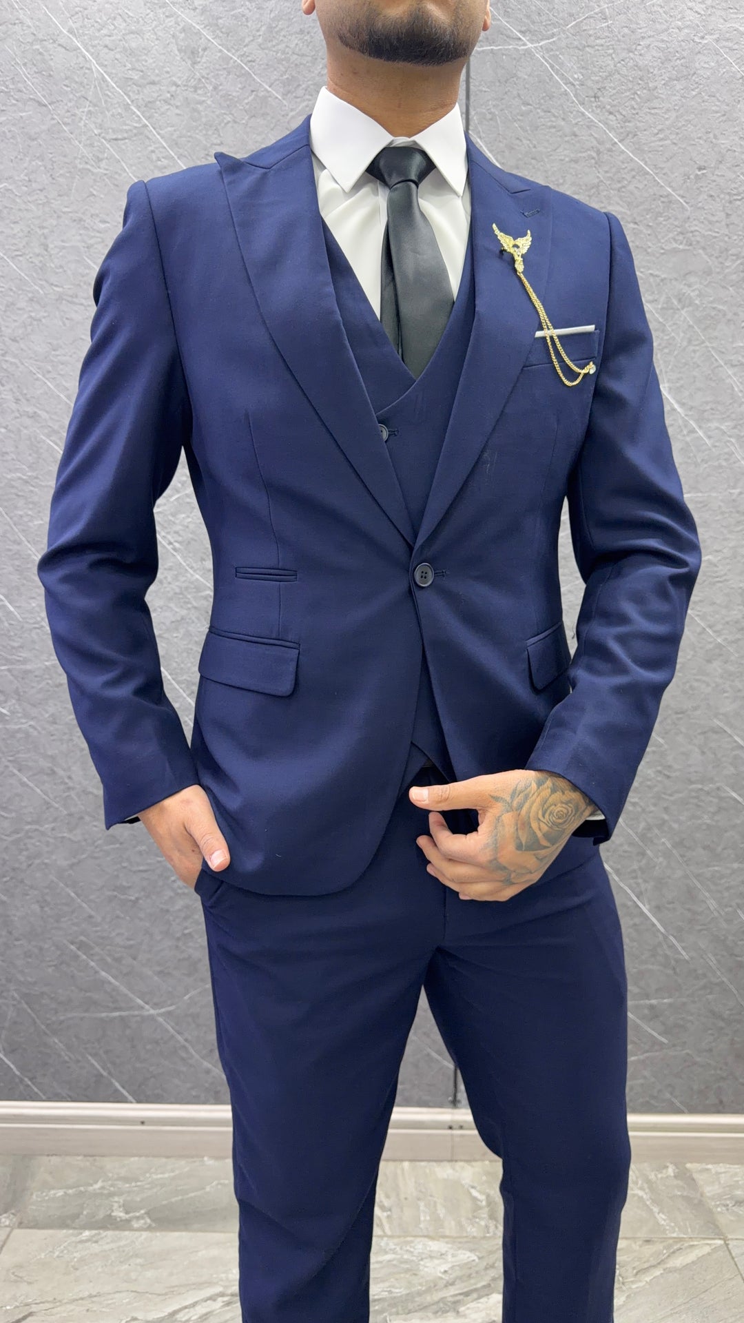 Traje 141 Azul Marino – 3 Piezas