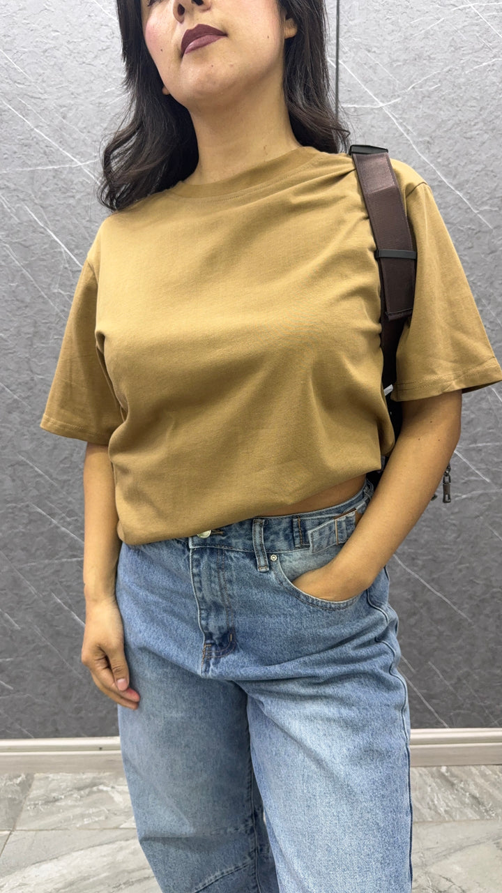 Polera oversize khaki