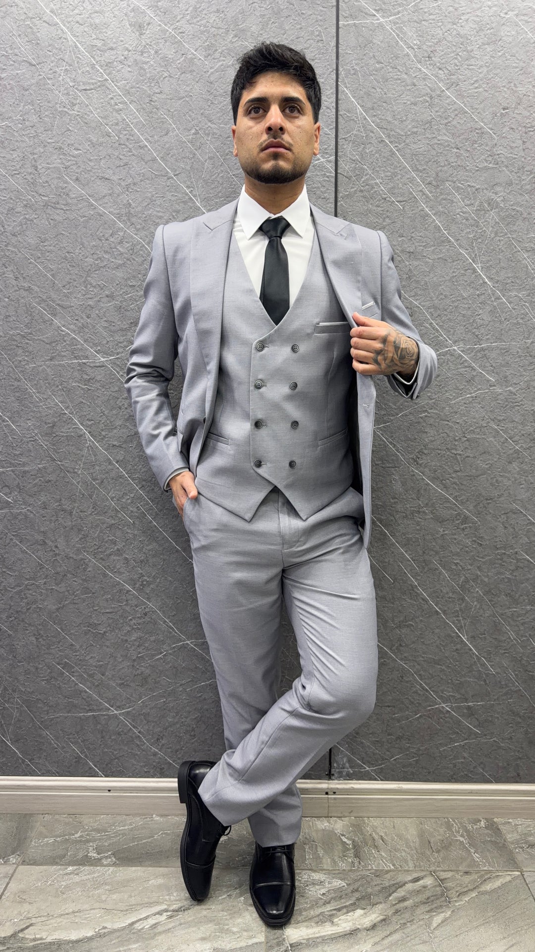 Traje 114 Gris – 3 Piezas