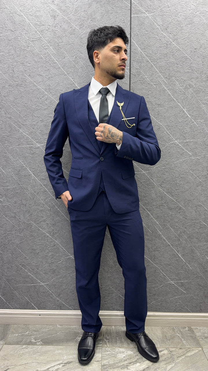 Traje 141 Azul Marino – 3 Piezas