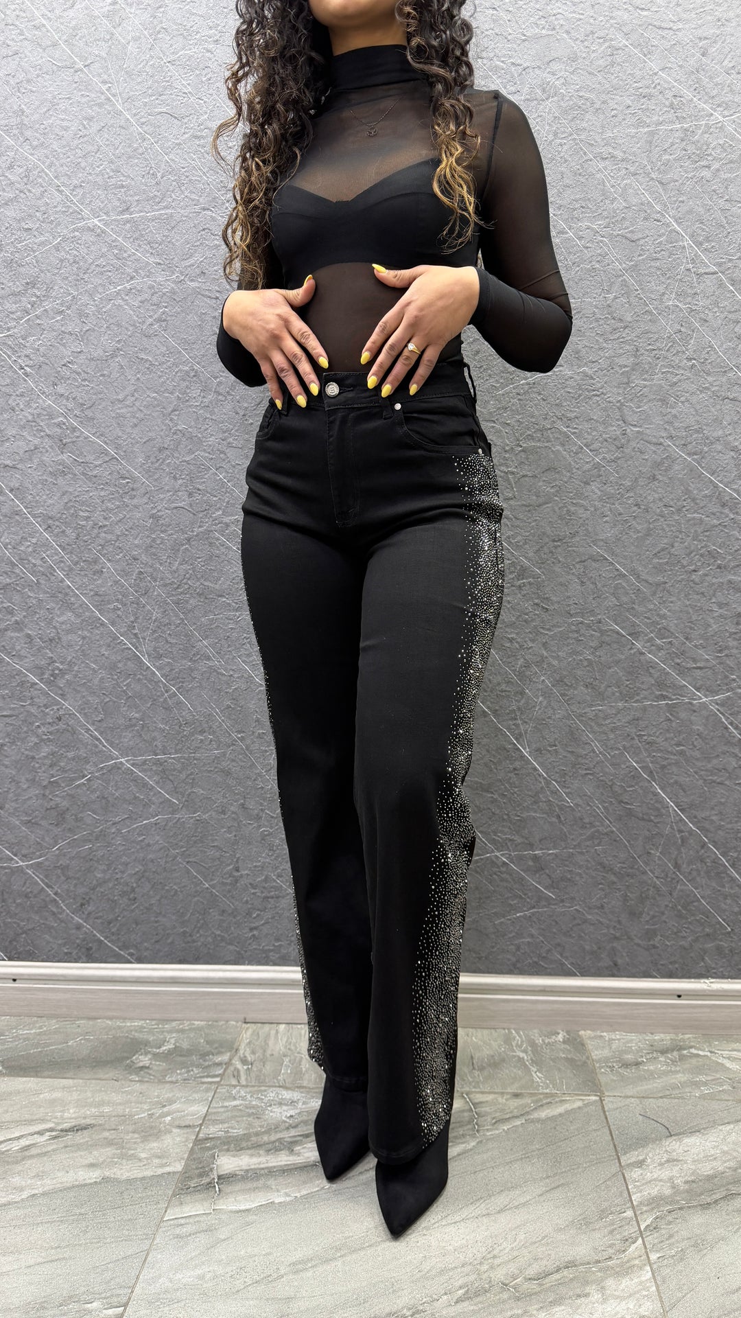 Jeans Brillo Negro 032-4 ibstore