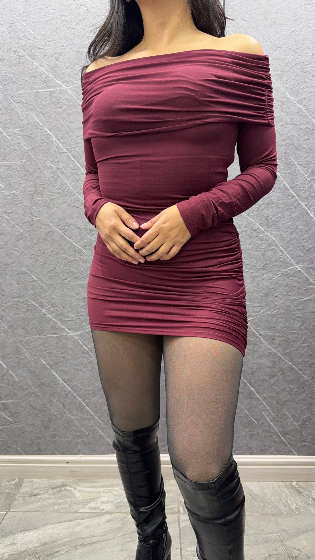 Vestido Lili Burdeo