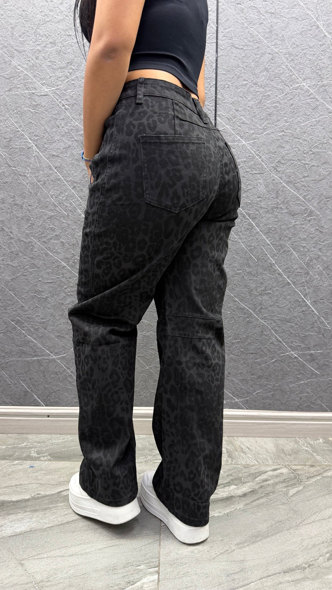 Jeans Print negro
