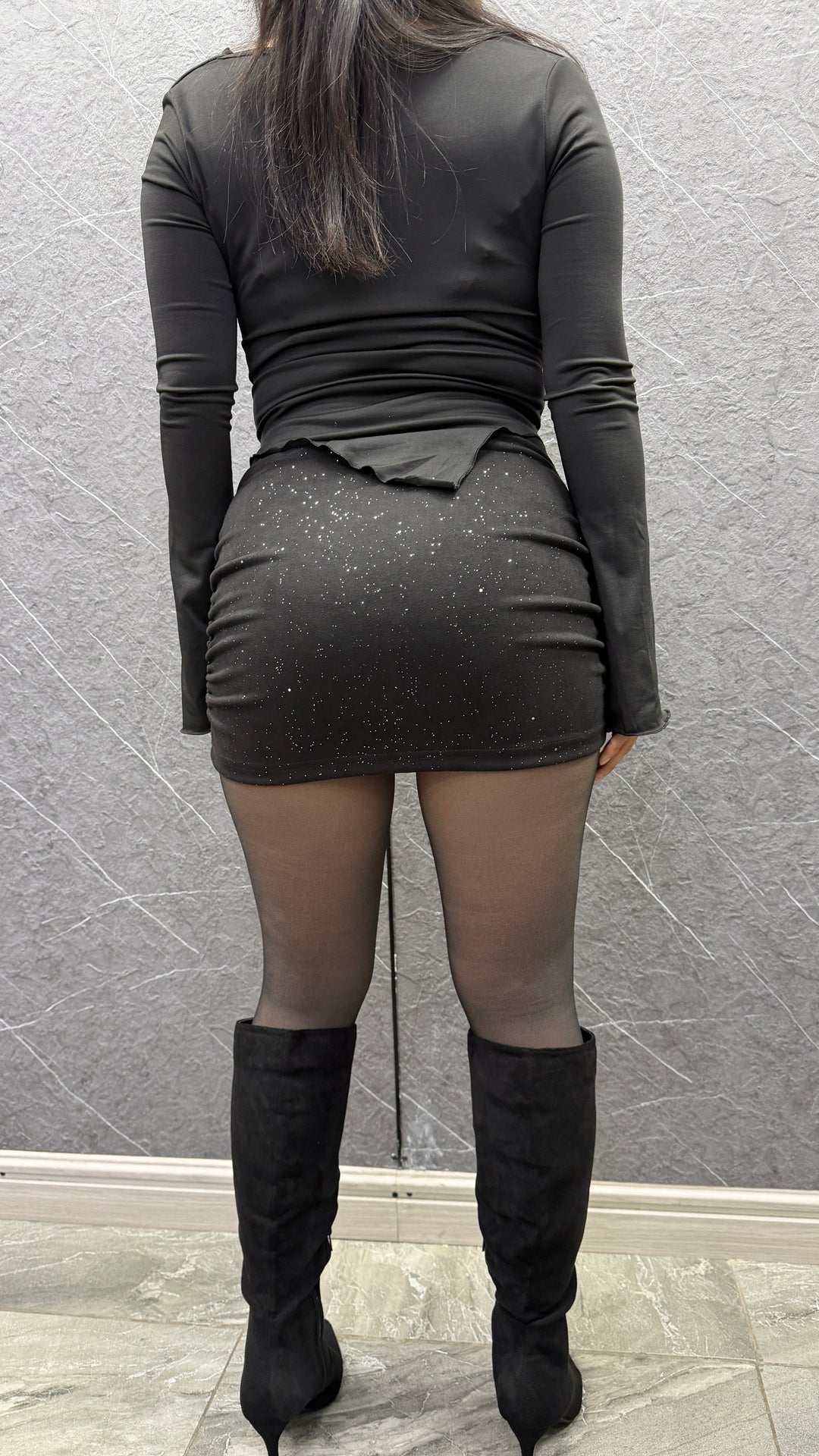 Falda gamuza Lua Brillos