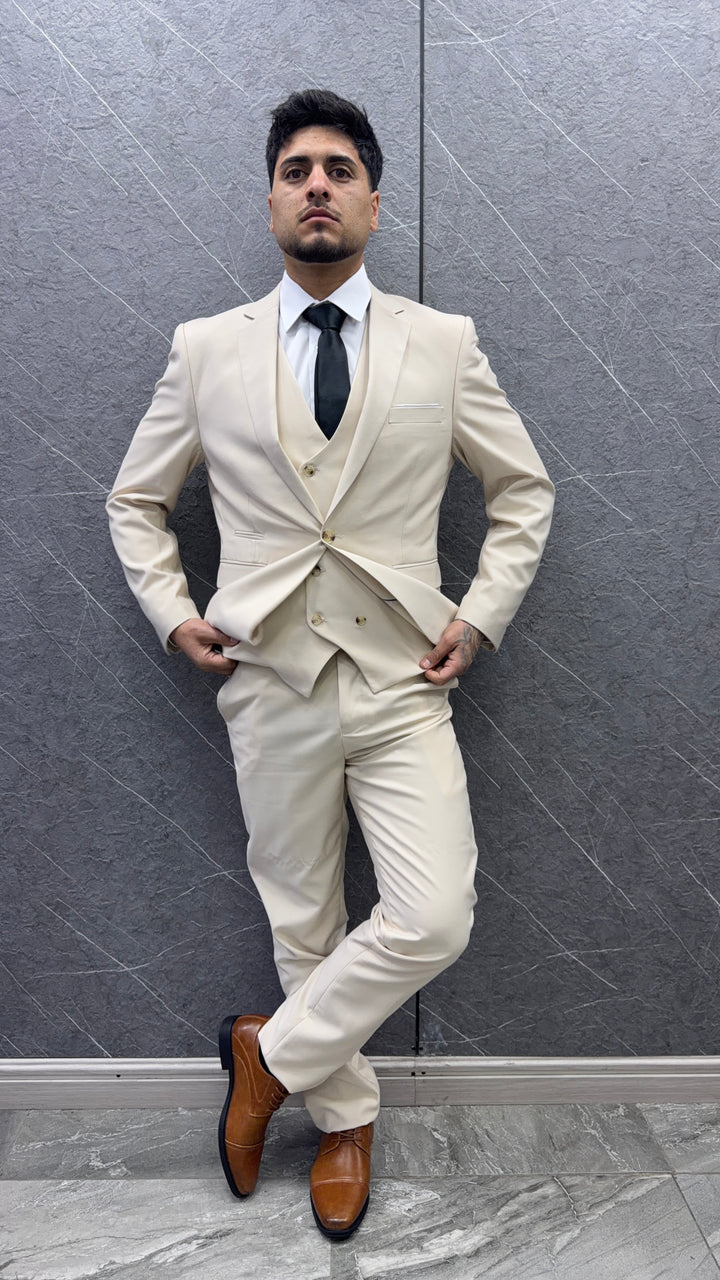 Traje 143 Beige – 3 Piezas
