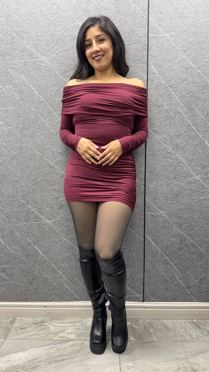 Vestido Lili Burdeo