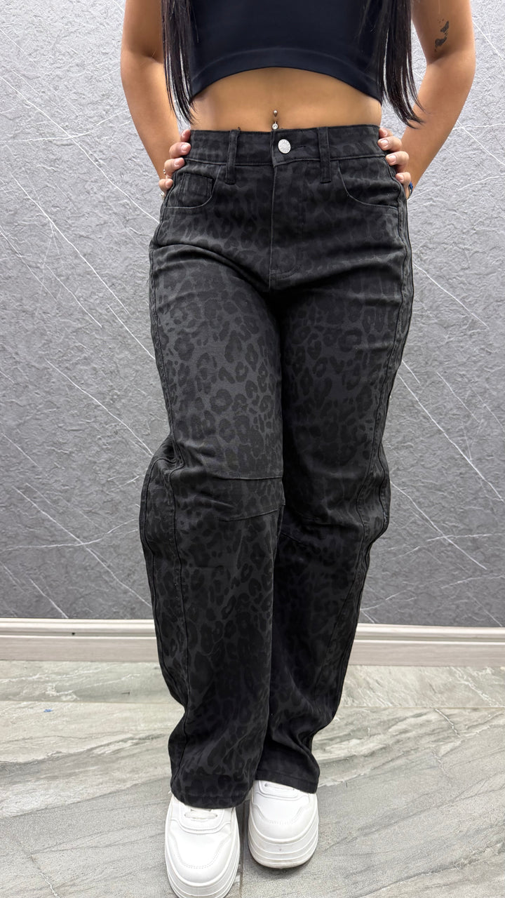 Jeans Print negro