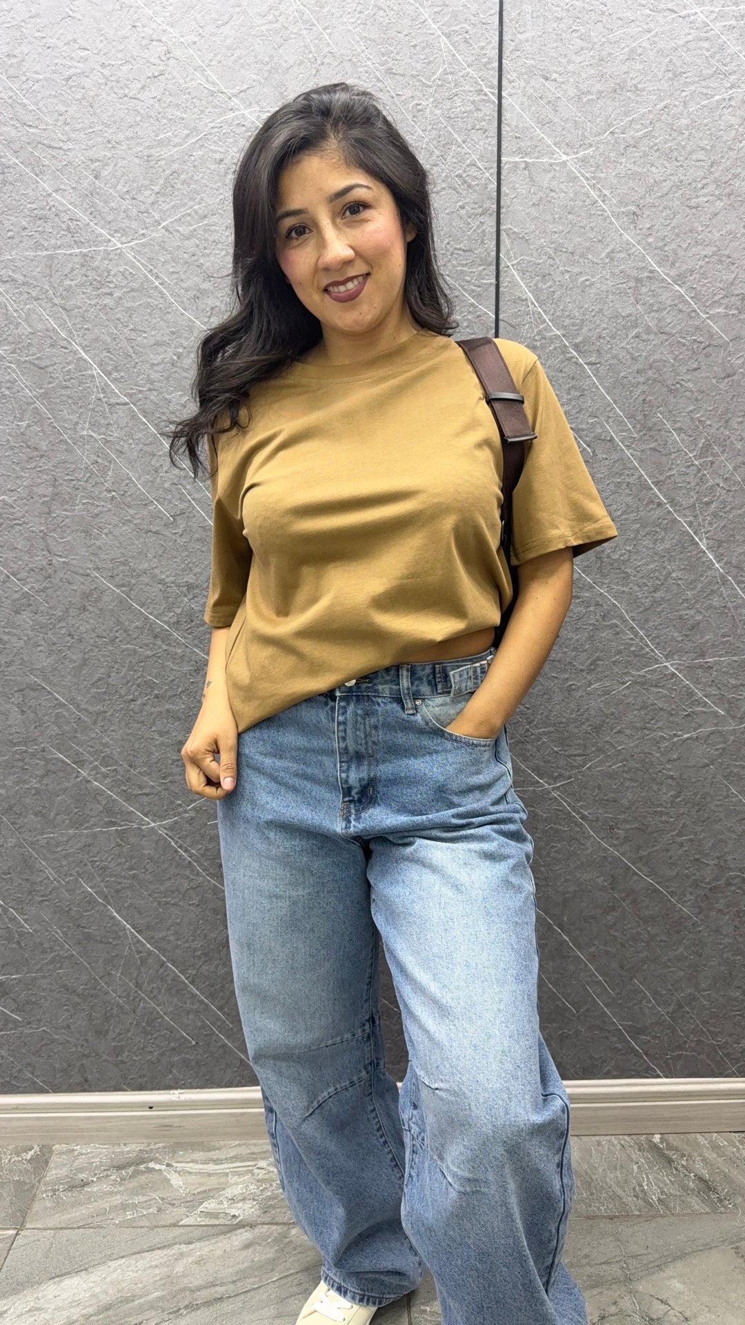 Polera oversize khaki