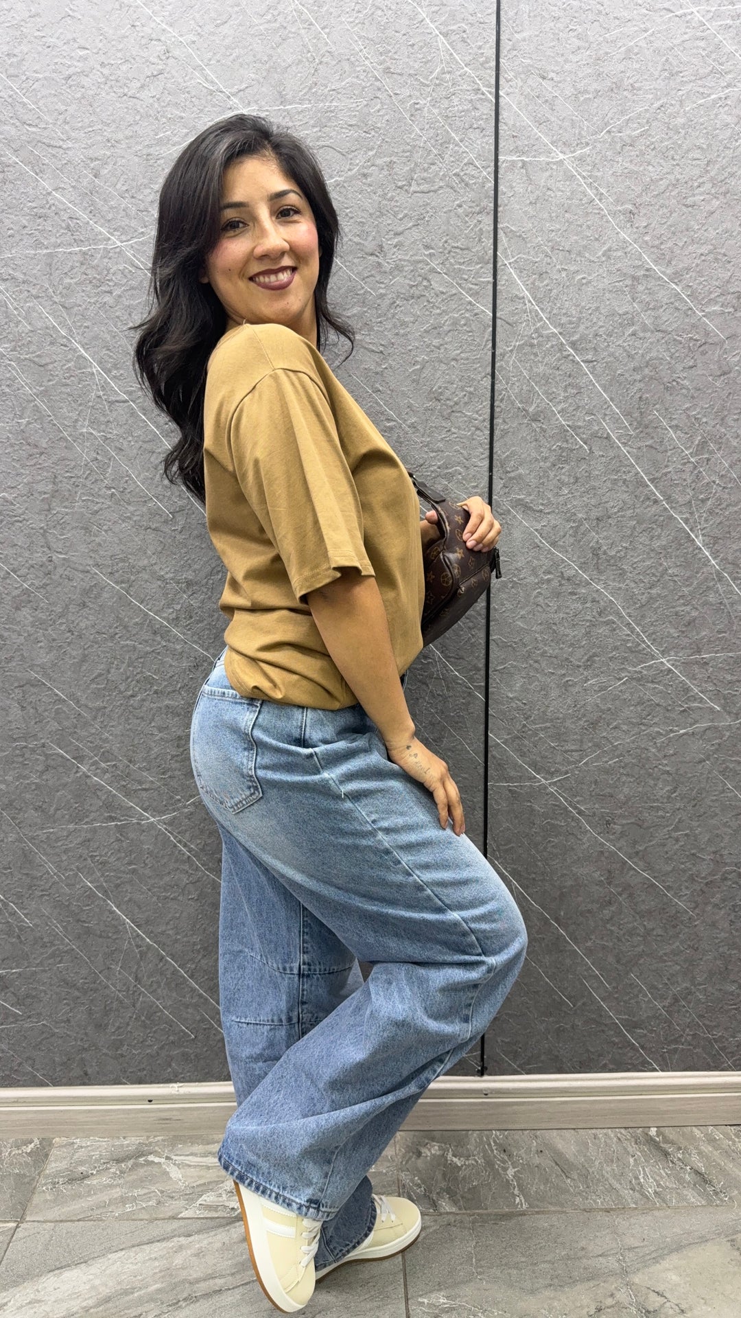 Polera oversize khaki