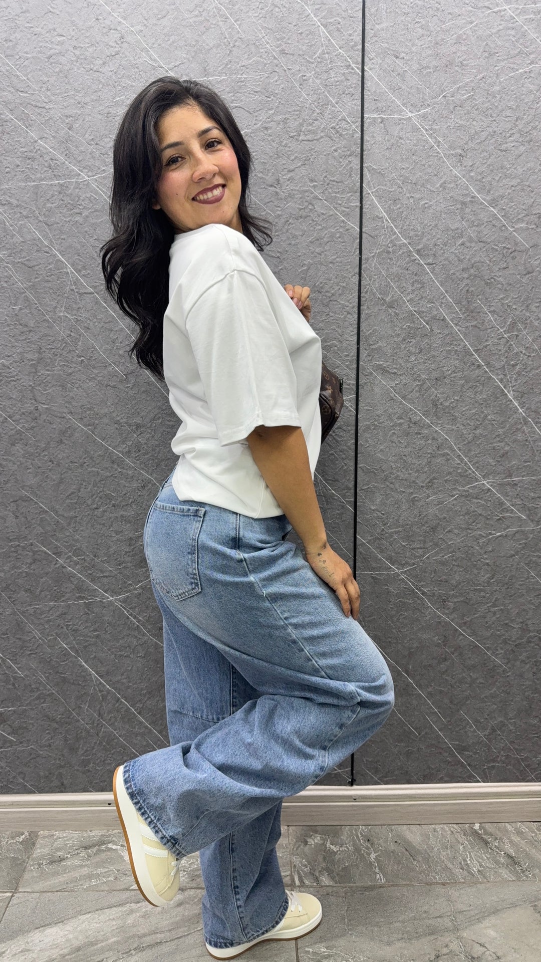 Polera oversize blanca
