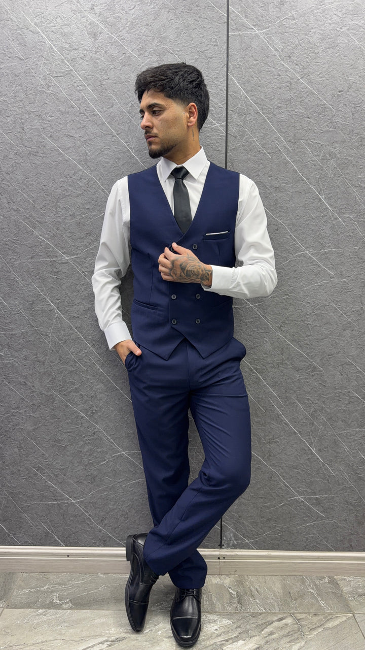 Traje 141 Azul Marino – 3 Piezas