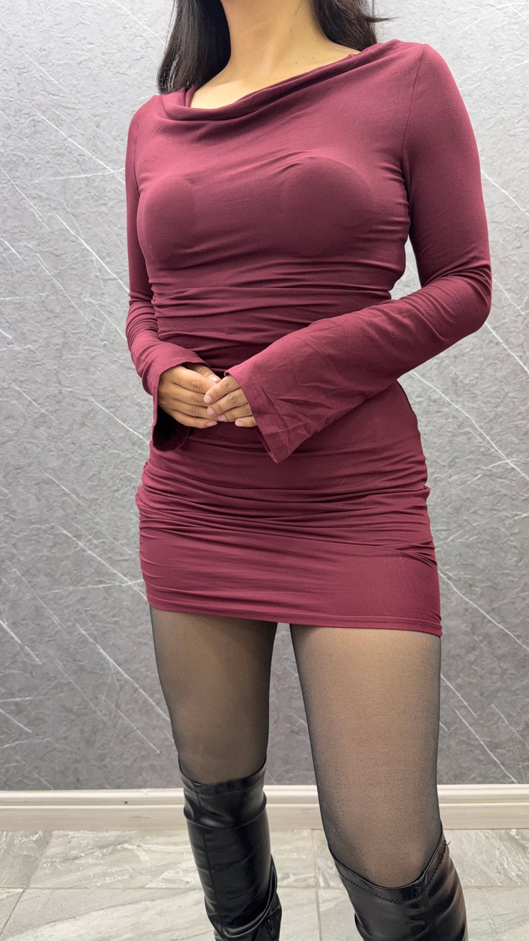 Vestido Afrodita Burdeo