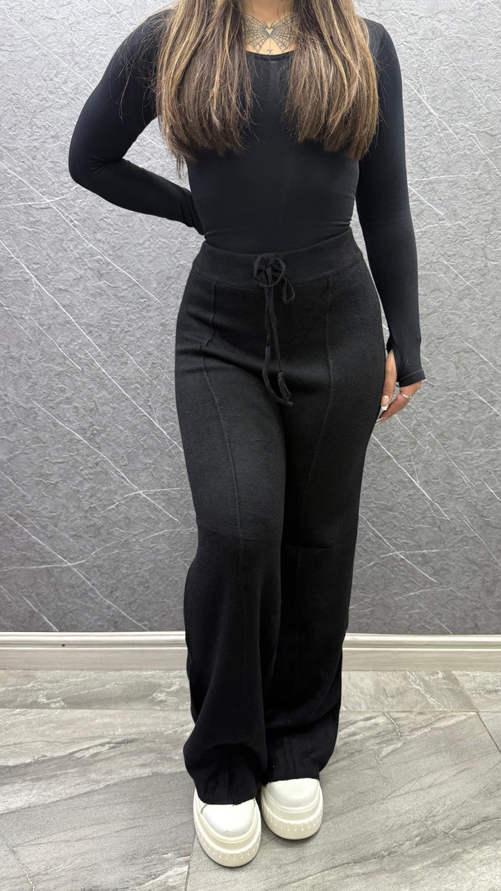 Pantalón lanilla Negro Forrado
