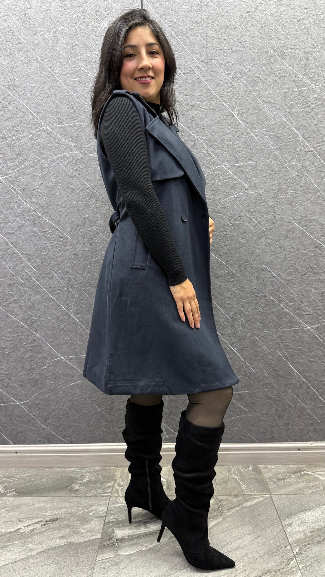 Abrigo Antonella Azul ibstore