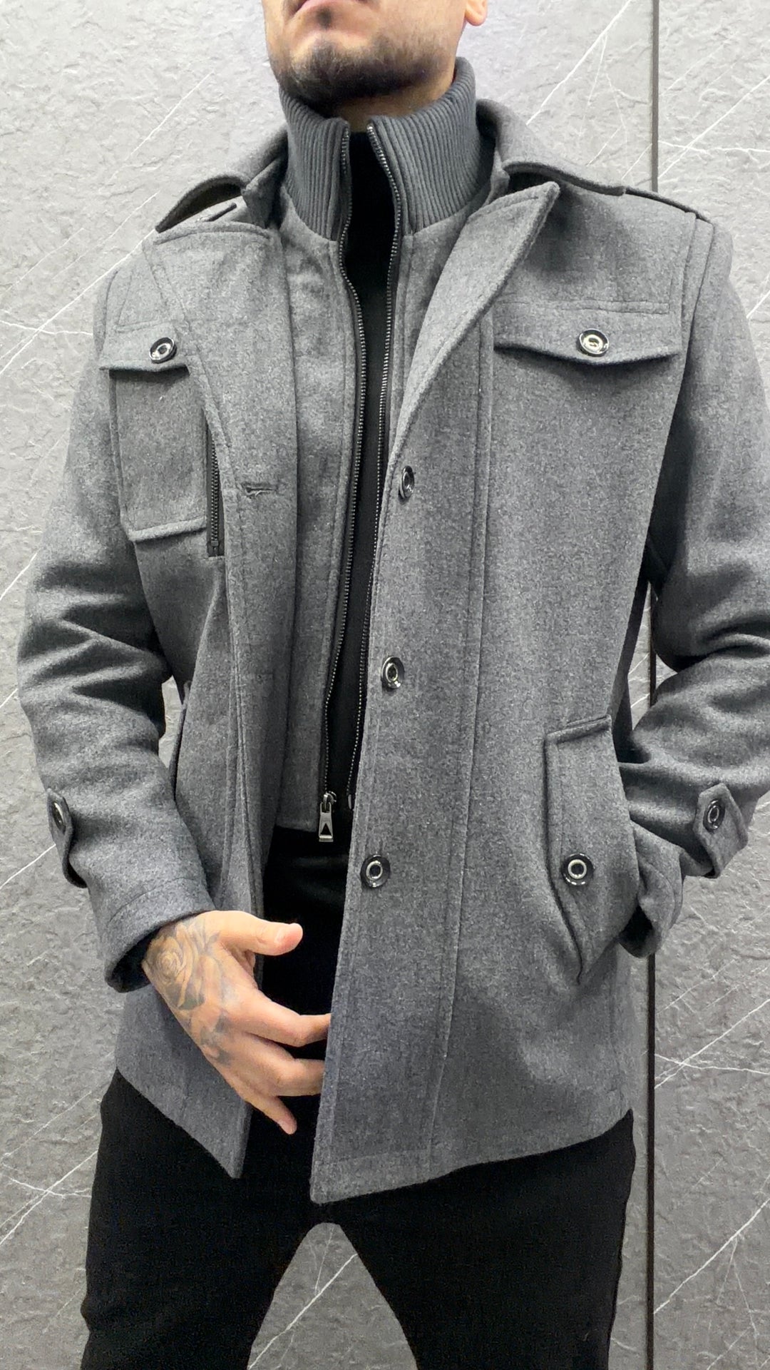 Abrigo Le Saint Grey ibstore
