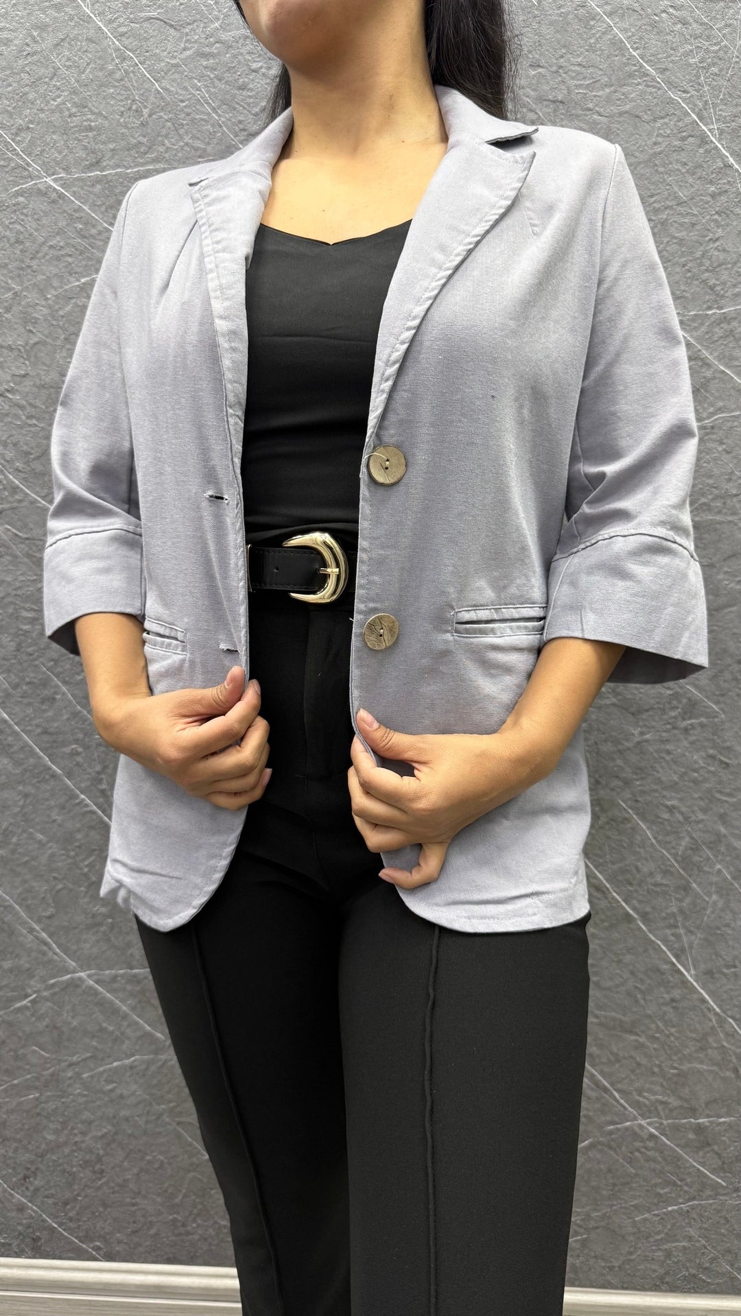 Blazer Lino gris ibstore