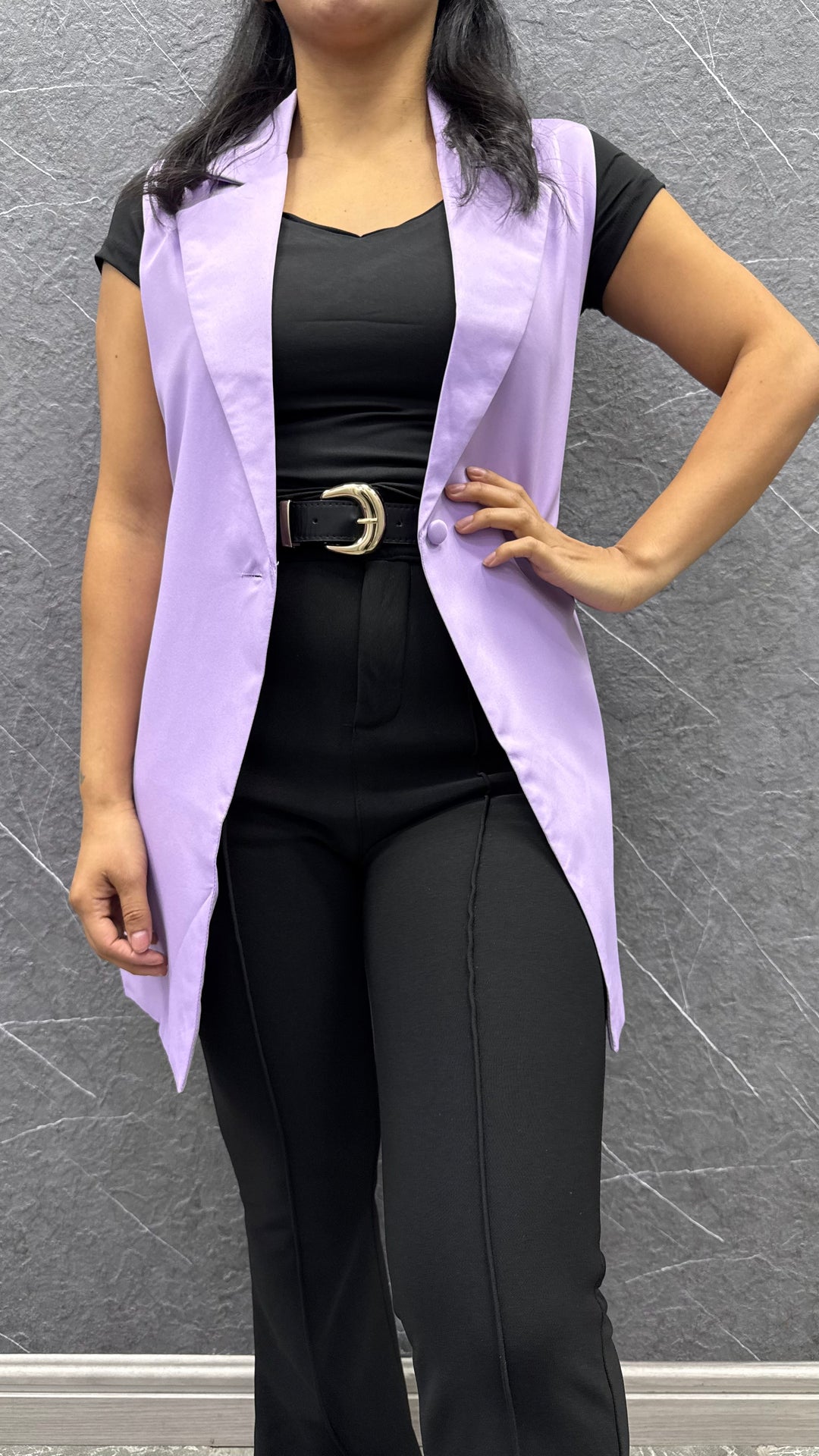 Blazer sin manga Lila ibstore