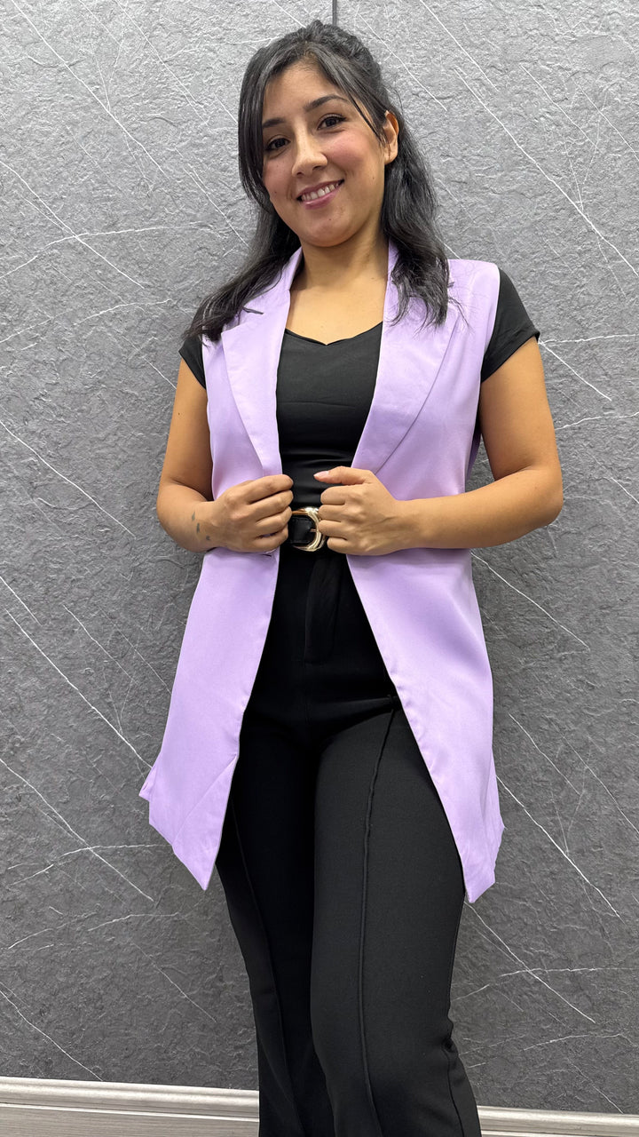 Blazer sin manga Lila ibstore