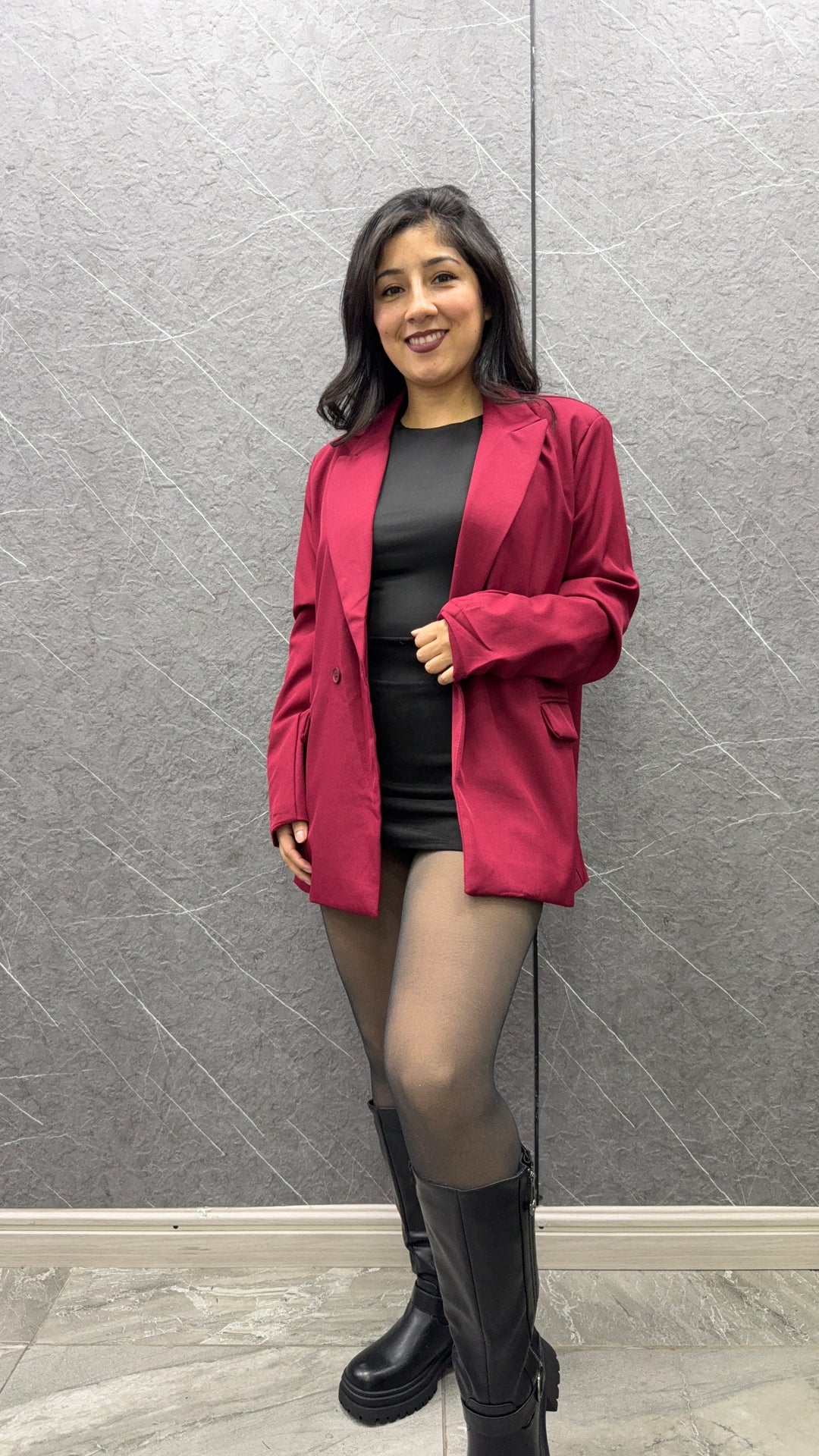 Blazer Milano Burdeo