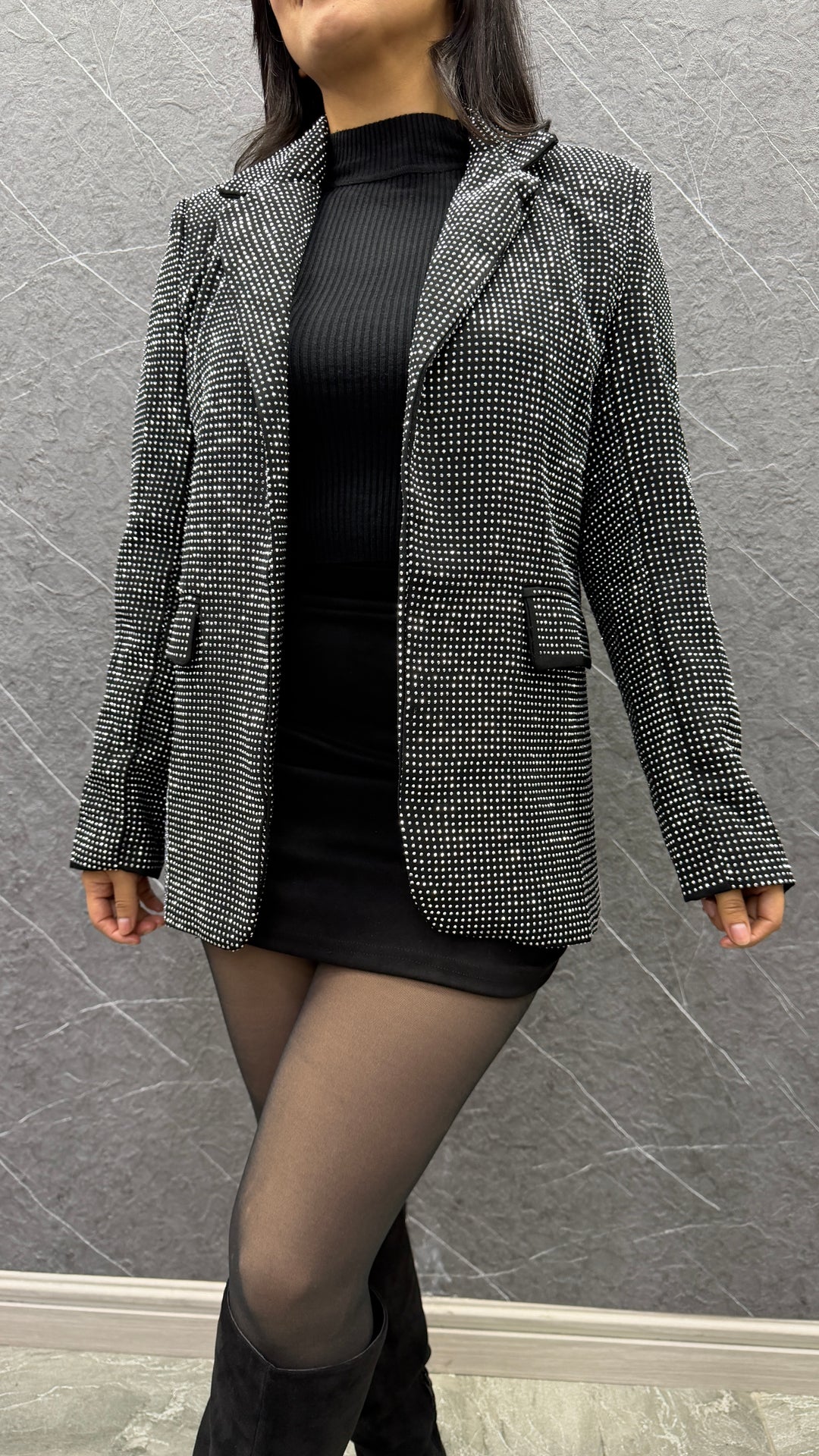 Blazer Negro Brillos ibstore