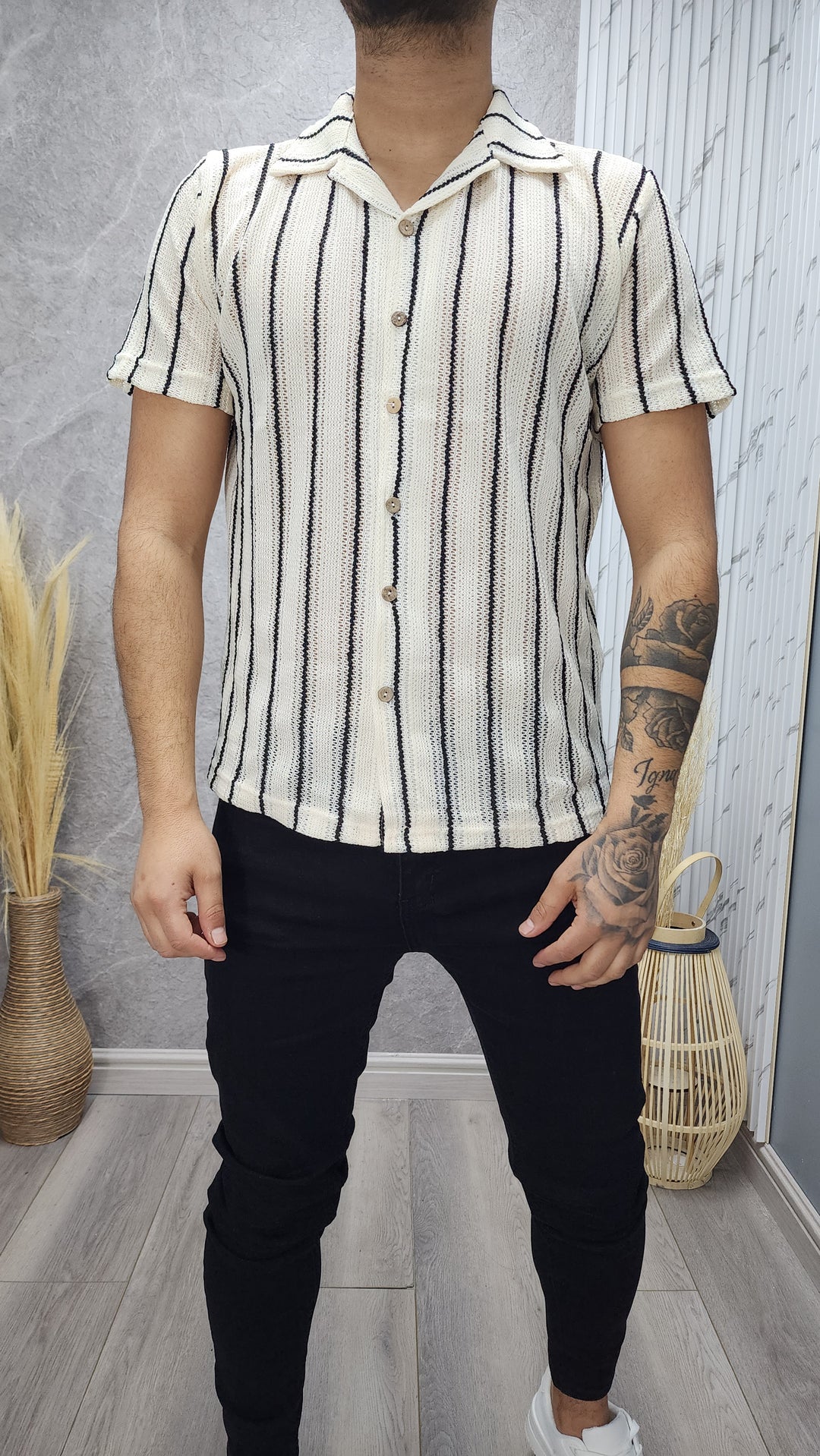 Camisa Lenon Beige 170 ibstore