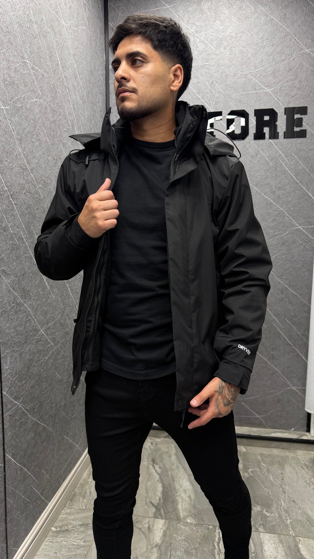 Chaqueta 3 en 1 R58 Black ibstore