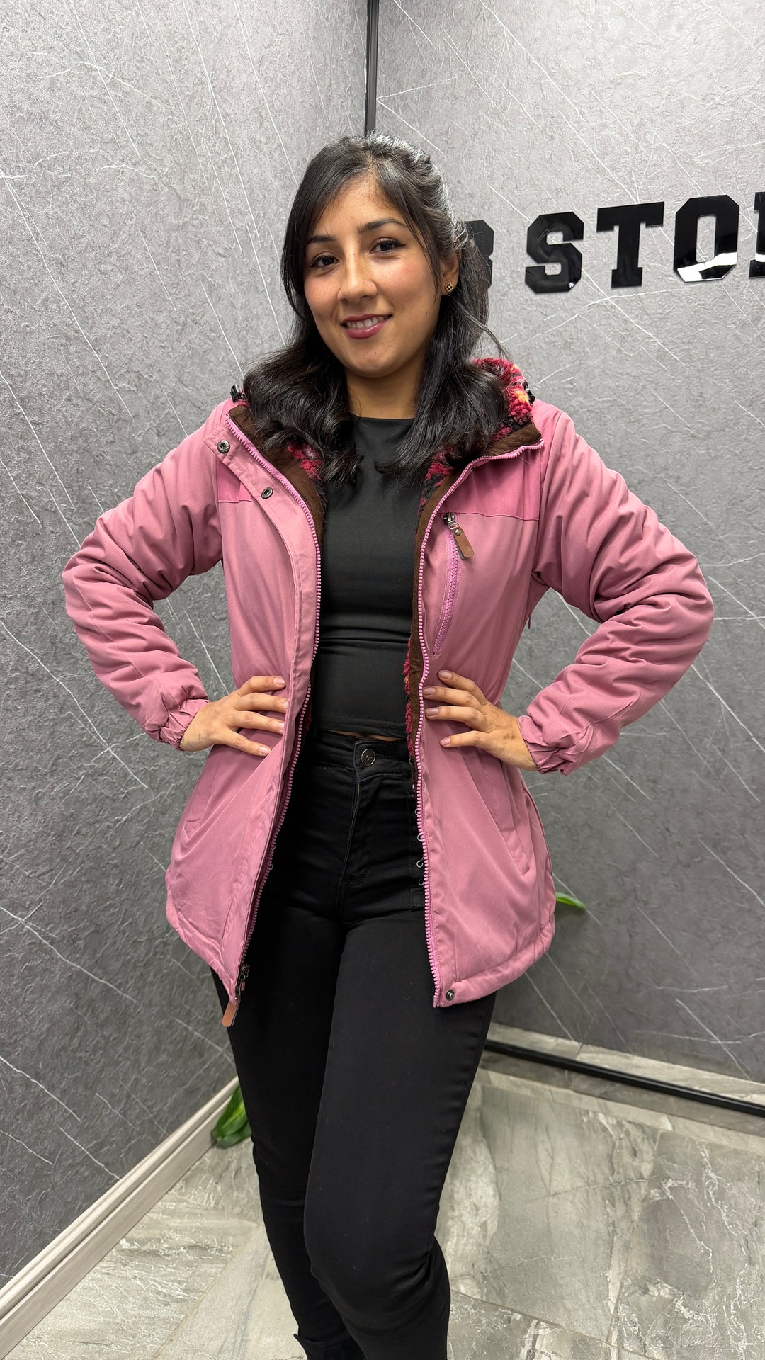 Chaqueta Neuquén rosada IB STORE