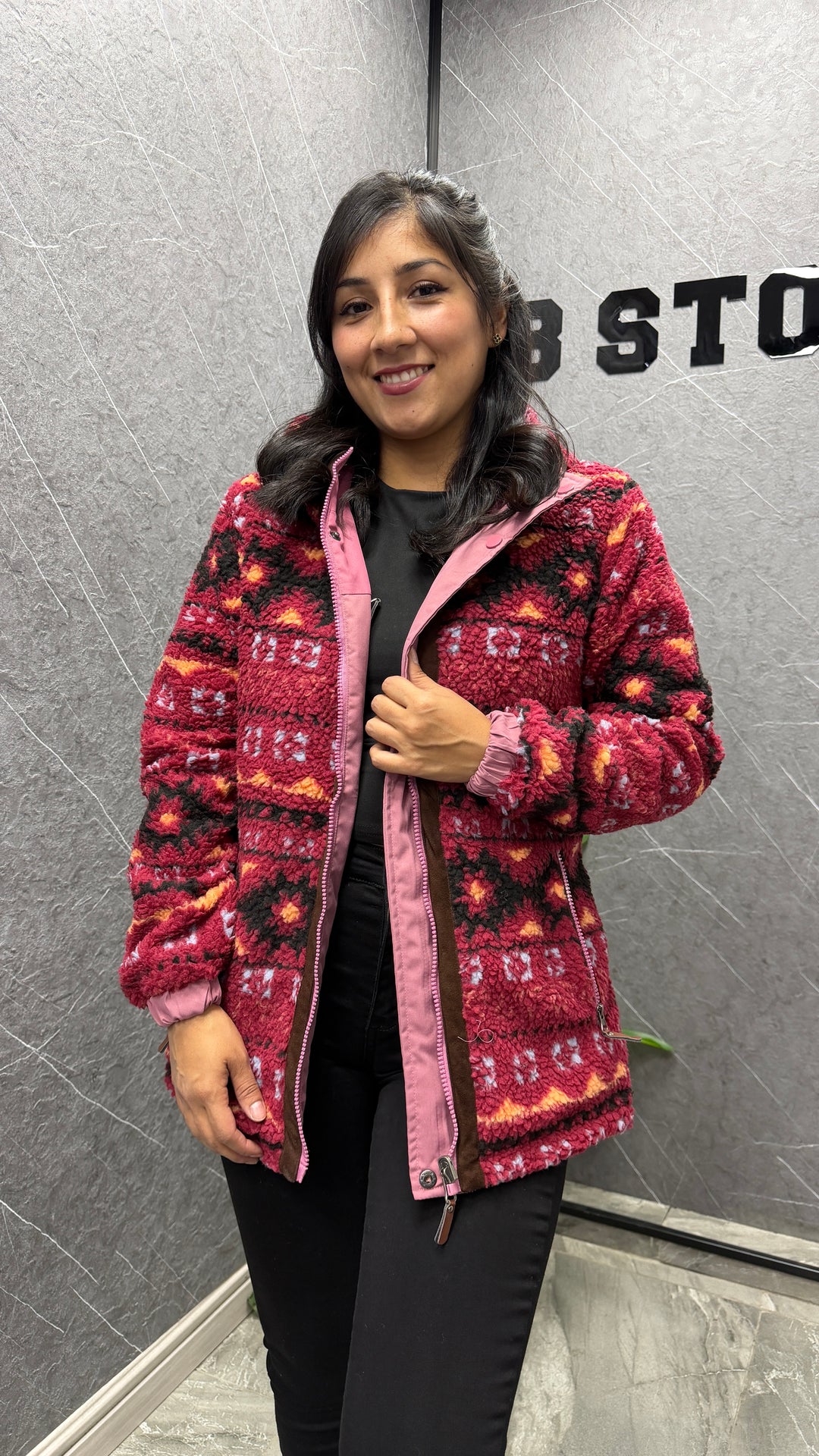 Chaqueta Neuquén rosada IB STORE
