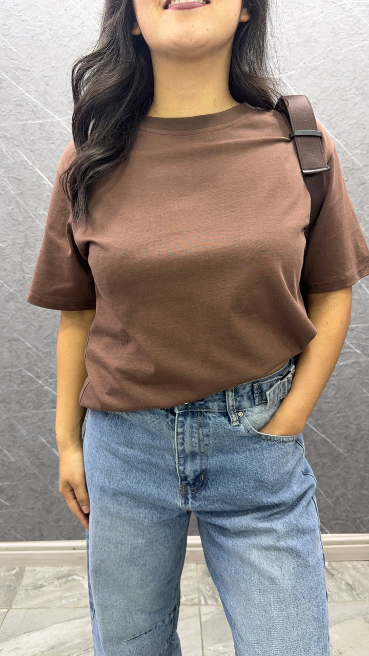 Polera oversize Chocolate