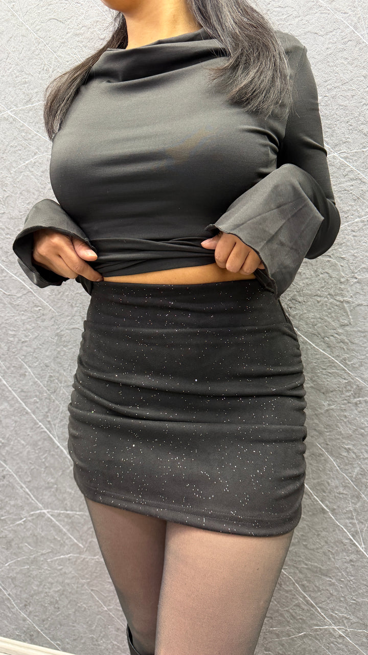 Falda gamuza Lua Brillos