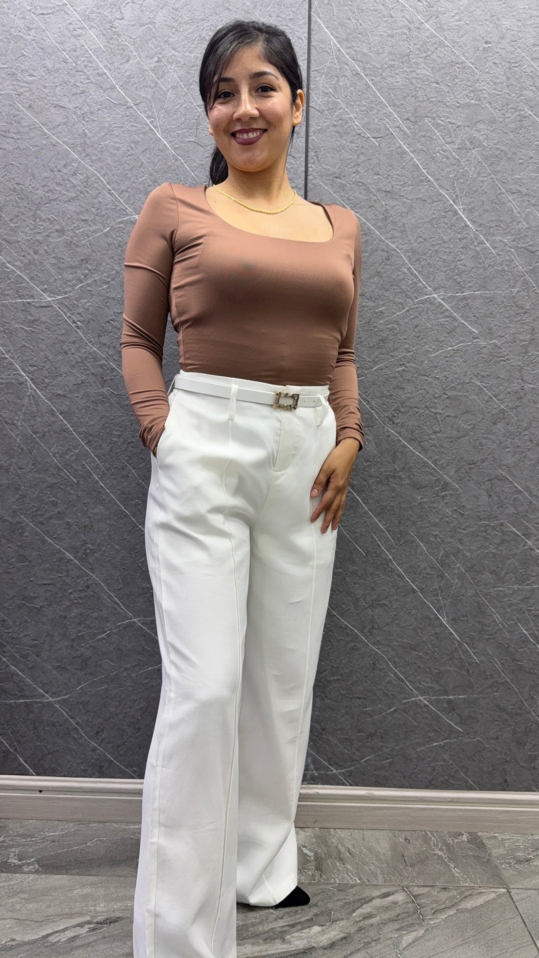 Pantalon Sastrero 389 Blanco
